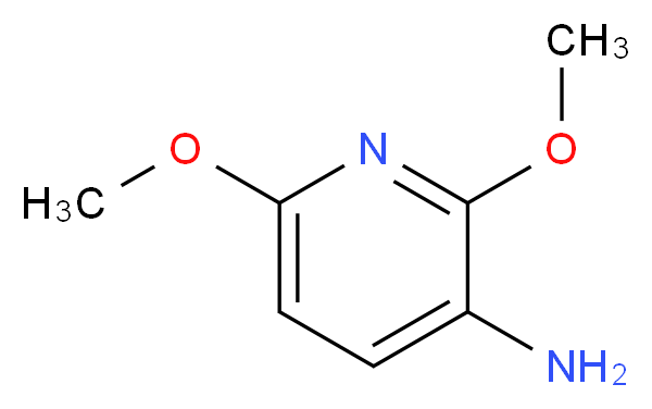 3-Amino-2,6-dimethoxypyridine_分子结构_CAS_28020-37-3)