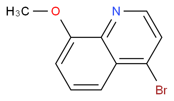 4-Bromo-8-methoxyquinoline_分子结构_CAS_103028-31-5)