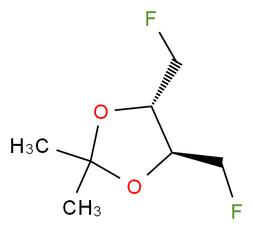 (4S,5S)-(+)-4,5-二(氟甲基)-2,2-二甲基-1,3-二恶茂烷_分子结构_CAS_84409-70-1)