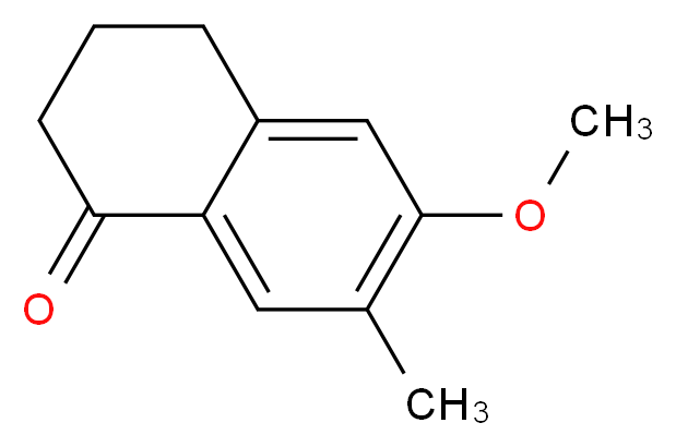 6-methoxy-7-methyl-1,2,3,4-tetrahydronaphthalen-1-one_分子结构_CAS_61495-10-1