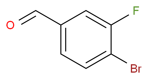 4-Bromo-3-fluorobenzaldehyde_分子结构_CAS_133059-43-5)