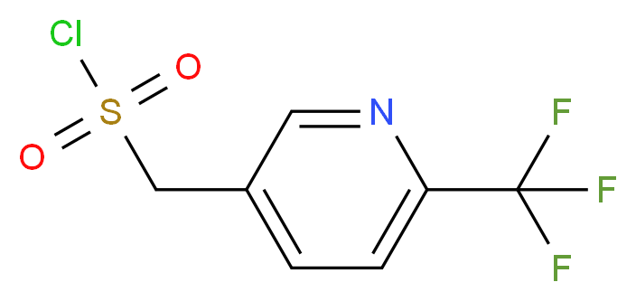 [6-(trifluoromethyl)pyridin-3-yl]methanesulfonyl chloride_分子结构_CAS_1196152-24-5