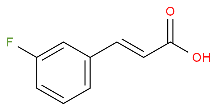 trans-3-Fluorocinnamic acid_分子结构_CAS_20595-30-6)