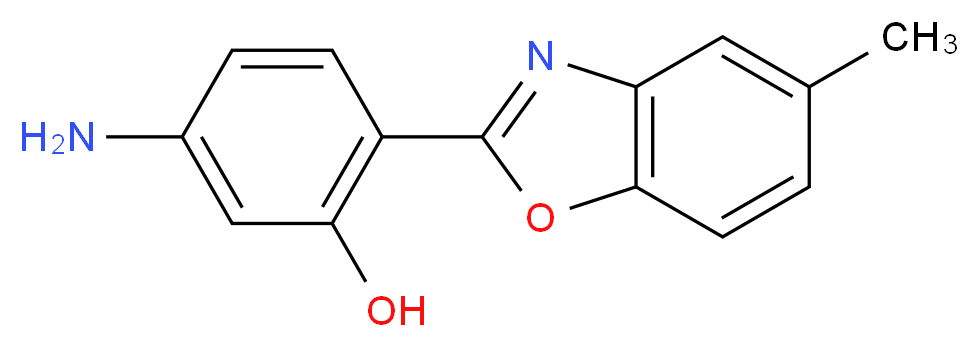 5-amino-2-(5-methylbenzo[d]oxazol-2-yl)phenol_分子结构_CAS_)