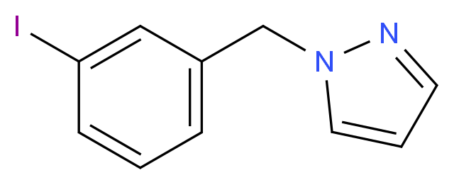 1-(3-iodobenzyl)-1H-pyrazole_分子结构_CAS_884507-56-6)