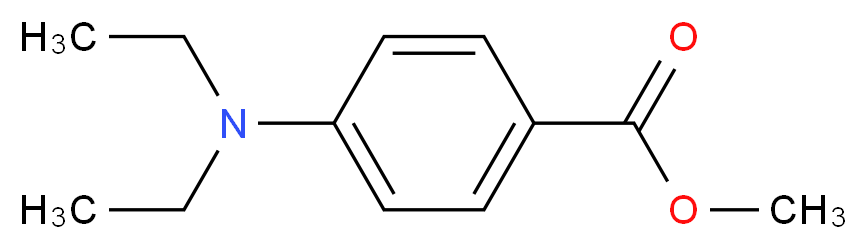 4-二乙氨基苯甲酸甲酯_分子结构_CAS_91563-80-3)