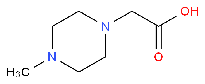 2-(4-methylpiperazin-1-yl)acetic acid_分子结构_CAS_54699-92-2