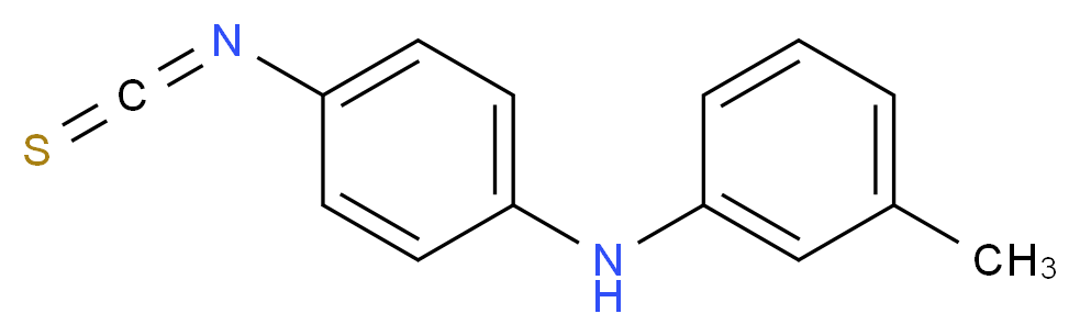 (4-isothiocyanatophenyl)(3-methylphenyl)amine_分子结构_CAS_27174-03-4)