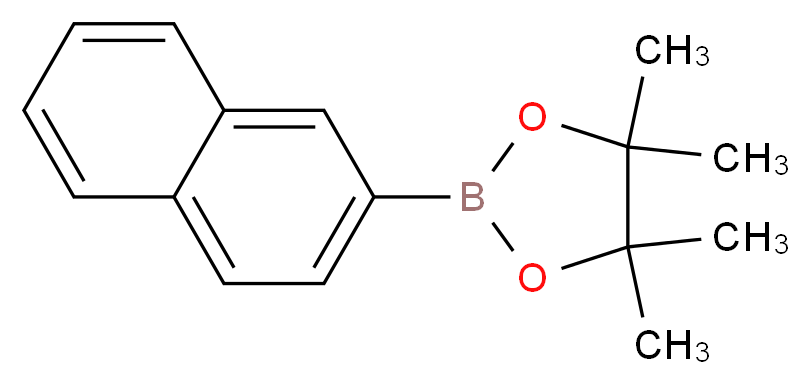 Naphthalene-2-boronic acid, pinacol ester_分子结构_CAS_256652-04-7)