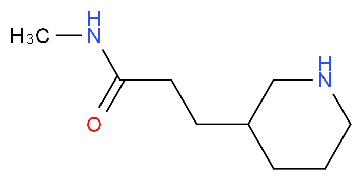 N-methyl-3-(piperidin-3-yl)propanamide_分子结构_CAS_1248003-32-8