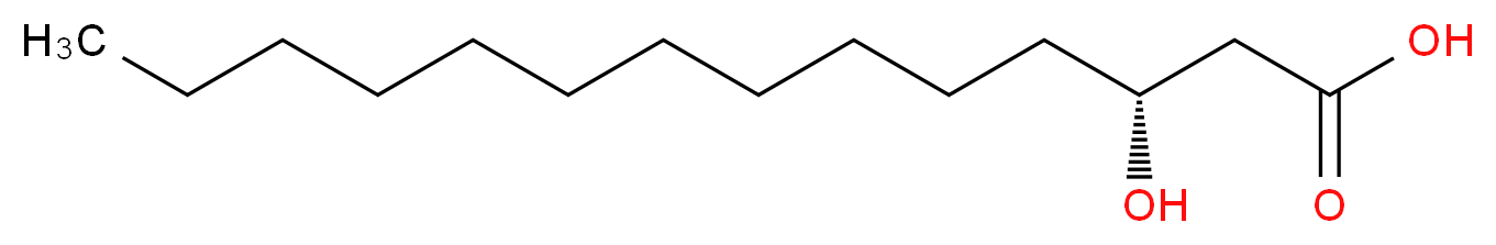 (3R)-3-hydroxytetradecanoic acid_分子结构_CAS_28715-21-1