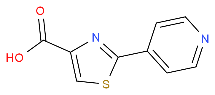 2-(pyridin-4-yl)thiazole-4-carboxylic acid_分子结构_CAS_)