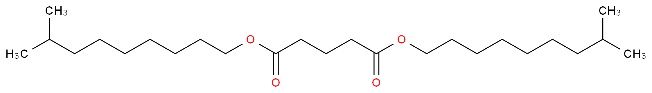 1,5-bis(8-methylnonyl) pentanedioate_分子结构_CAS_29733-18-4