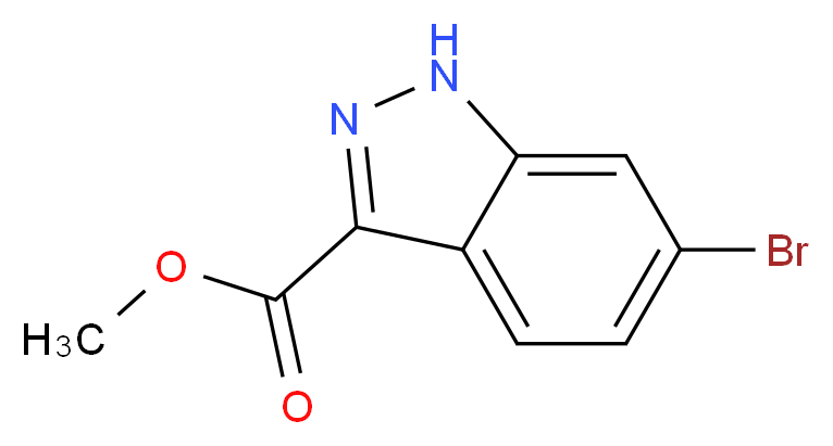methyl 6-bromo-1H-indazole-3-carboxylate_分子结构_CAS_885278-42-2