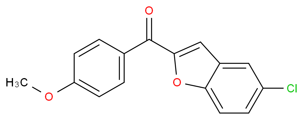 (5-Chloro-1-benzofuran-2-yl)(4-methoxyphenyl)-methanone_分子结构_CAS_)