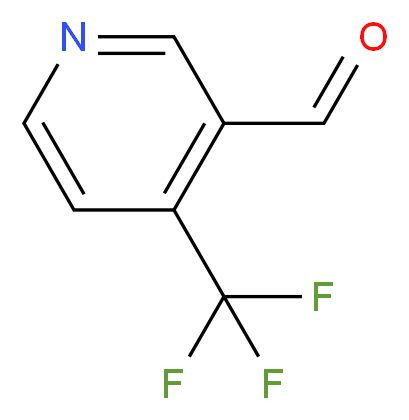 4-(trifluoromethyl)pyridine-3-carbaldehyde_分子结构_CAS_1083197-78-7