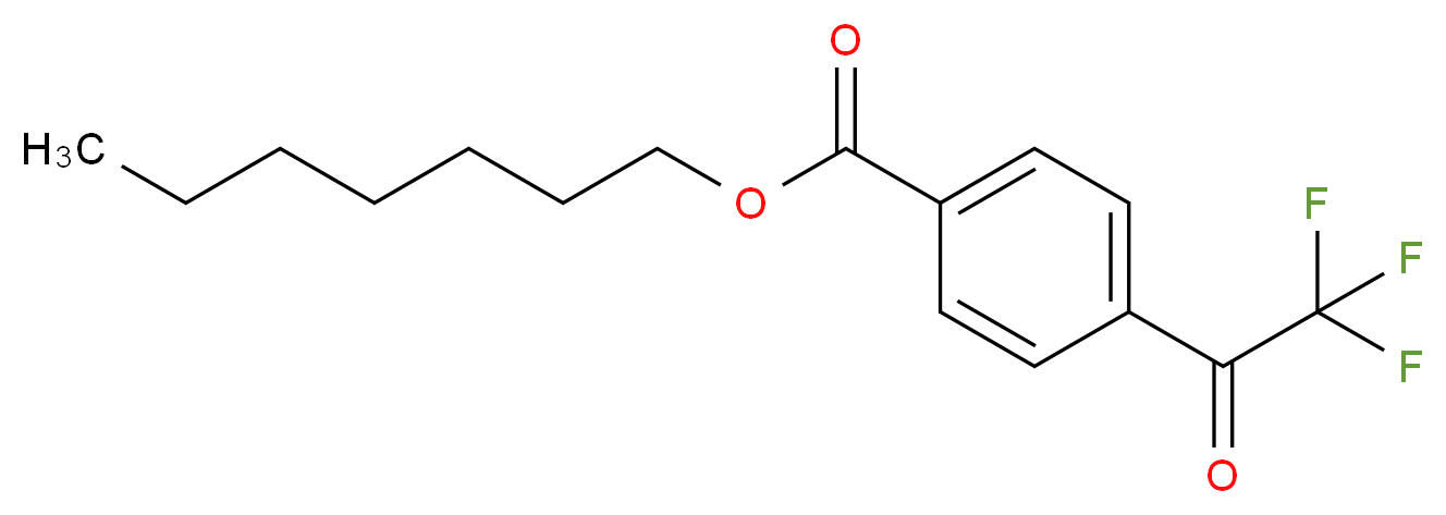 heptyl 4-(trifluoroacetyl)benzoate_分子结构_CAS_129476-47-7