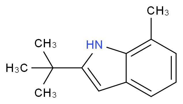 2-(tert-Butyl)-7-methyl-1H-indole_分子结构_CAS_69622-42-0)