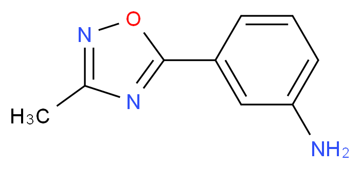 3-(3-methyl-1,2,4-oxadiazol-5-yl)aniline_分子结构_CAS_76629-35-1