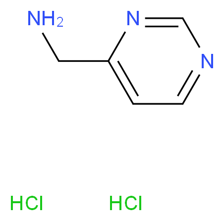 4-Aminomethylpyrimidine dihydrochloride_分子结构_CAS_618446-08-5)