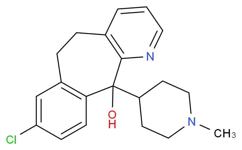 13-chloro-2-(1-methylpiperidin-4-yl)-4-azatricyclo[9.4.0.0<sup>3</sup>,<sup>8</sup>]pentadeca-1(11),3(8),4,6,12,14-hexaen-2-ol_分子结构_CAS_38089-93-9