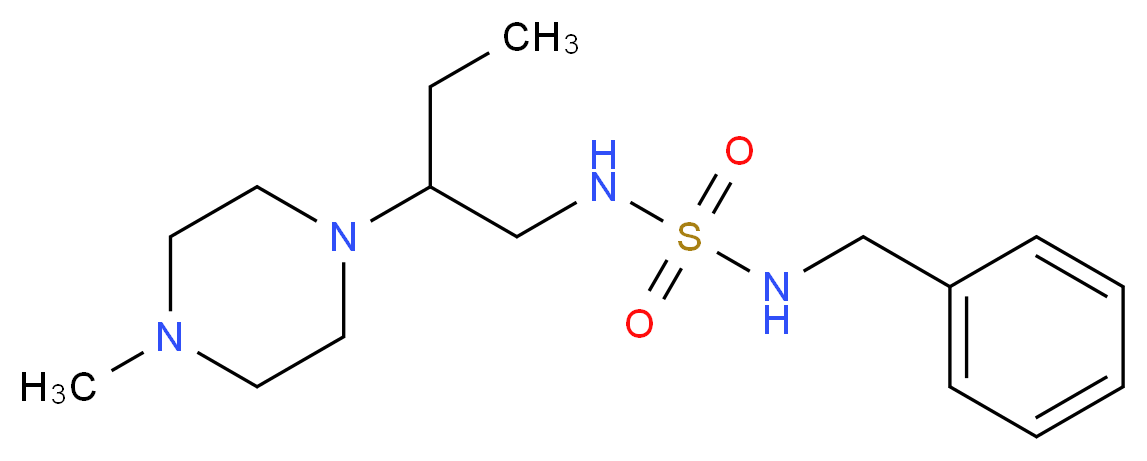 N-benzyl-N'-[2-(4-methylpiperazin-1-yl)butyl]sulfamide_分子结构_CAS_)