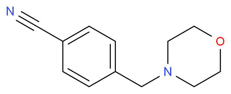 4-(morpholin-4-ylmethyl)benzonitrile_分子结构_CAS_37812-51-4)