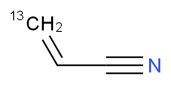 (3-<sup>1</sup><sup>3</sup>C)prop-2-enenitrile_分子结构_CAS_55757-47-6