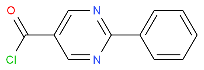 2-phenylpyrimidine-5-carbonyl chloride_分子结构_CAS_122774-00-9)