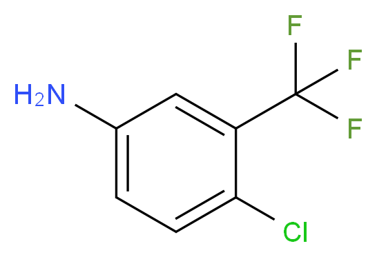 4-chloro-3-(trifluoromethyl)aniline_分子结构_CAS_320-51-4