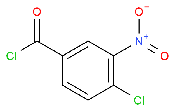 4-Chloro-3-nitrobenzoyl chloride_分子结构_CAS_38818-50-7)