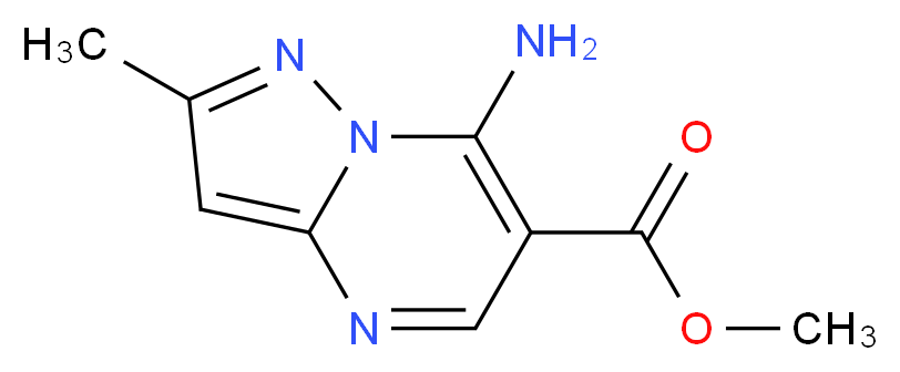 Methyl 7-amino-2-methylpyrazolo[1,5-a]pyrimidine-6-carboxylate_分子结构_CAS_)