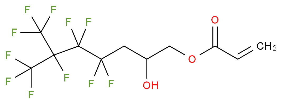 4,4,5,5,6,7,7,7-octafluoro-2-hydroxy-6-(trifluoromethyl)heptyl prop-2-enoate_分子结构_CAS_16083-76-4