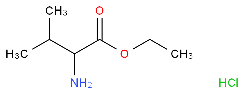 ethyl 2-amino-3-methylbutanoate hydrochloride_分子结构_CAS_23358-42-1)