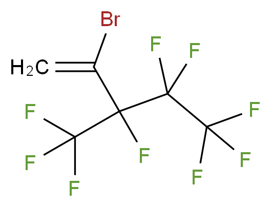 2-Bromo-3,4,4,5,5,5-hexafluoro-3-(trifluoromethyl)pent-1-ene 97%_分子结构_CAS_)