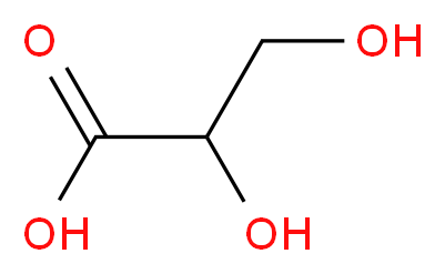 2,3-Dihydroxypropanoic acid_分子结构_CAS_600-19-1)
