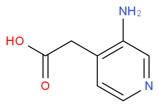2-(3-aminopyridin-4-yl)acetic acid_分子结构_CAS_878483-87-5
