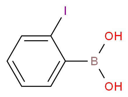 2-碘苯硼酸_分子结构_CAS_1008106-86-2)