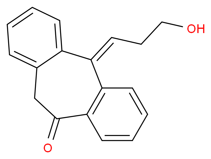 (2Z)-2-(3-hydroxypropylidene)tricyclo[9.4.0.0<sup>3</sup>,<sup>8</sup>]pentadeca-1(11),3(8),4,6,12,14-hexaen-9-one_分子结构_CAS_156458-89-8