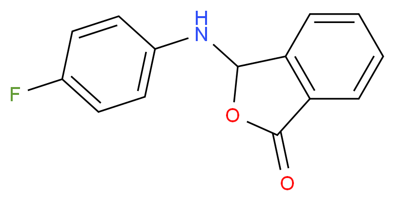 3-(4-Fluoro-phenylamino)-3H-isobenzofuran-1-one_分子结构_CAS_)