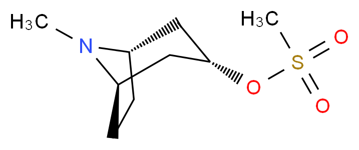 (1R,3R,5S)-8-methyl-8-azabicyclo[3.2.1]octan-3-yl methanesulfonate_分子结构_CAS_35130-97-3