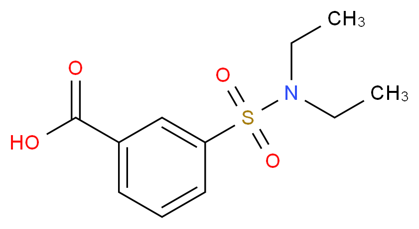 3-(diethylsulfamoyl)benzoic acid_分子结构_CAS_1576-46-1