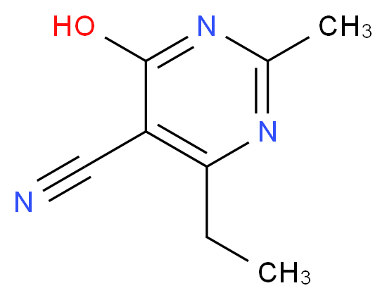 4-ETHYL-6-HYDROXY-2-METHYLPYRIMIDINE-5-CARBONITRILE_分子结构_CAS_64929-23-3)