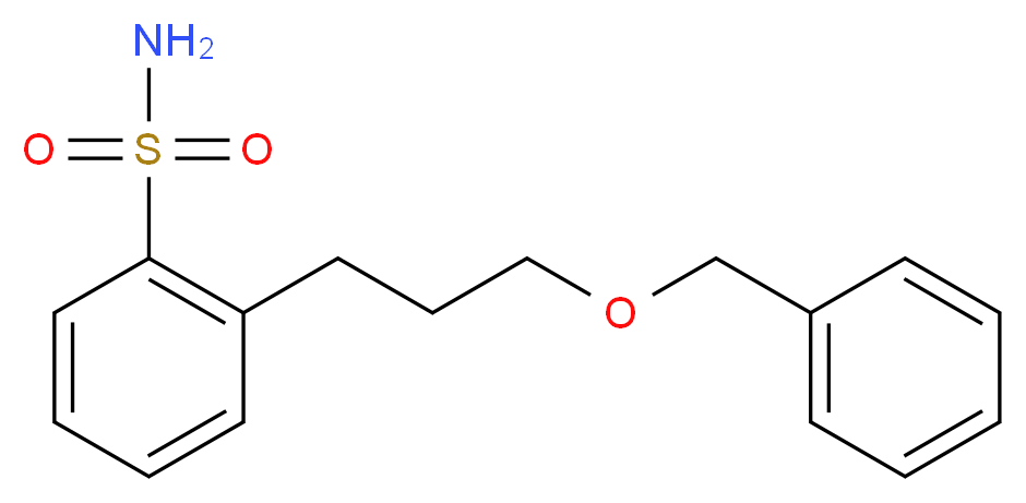 2-[3-(benzyloxy)propyl]benzenesulfonamide_分子结构_CAS_)