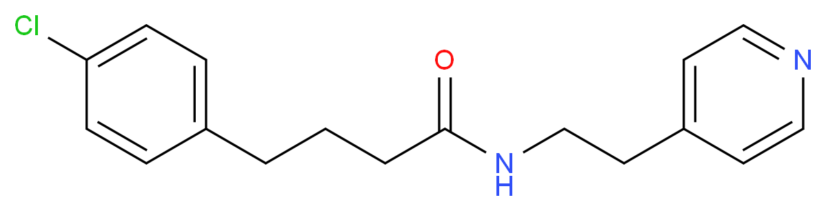 4-(4-chlorophenyl)-N-[2-(4-pyridinyl)ethyl]butanamide_分子结构_CAS_)