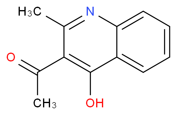 1-(4-hydroxy-2-methylquinolin-3-yl)ethan-1-one_分子结构_CAS_91569-13-0
