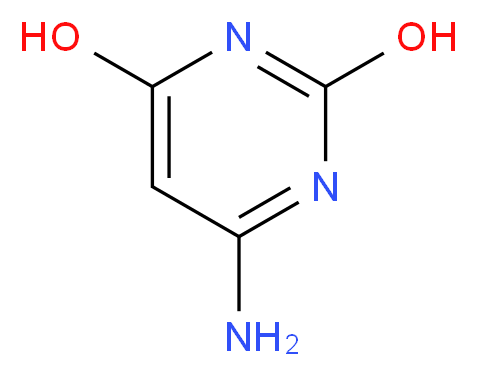 6-aminopyrimidine-2,4-diol_分子结构_CAS_873-83-6