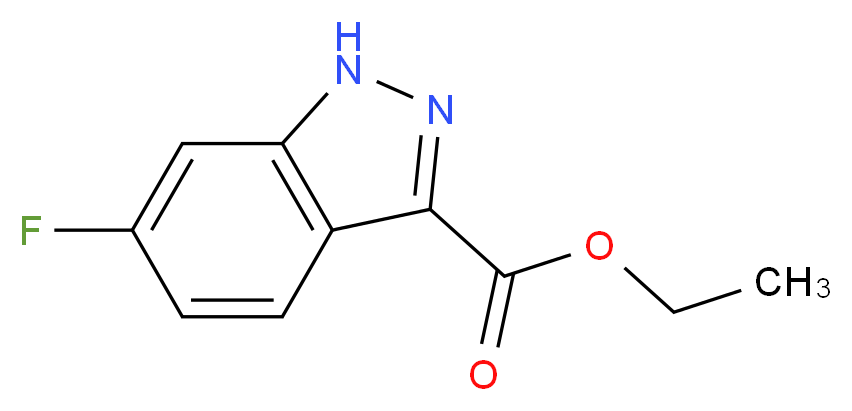 ethyl 6-fluoro-1H-indazole-3-carboxylate_分子结构_CAS_885279-30-1)