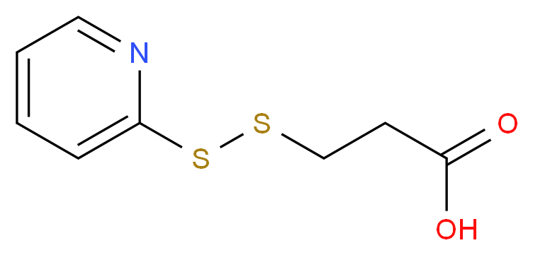 3-(2-Pyridyldithio)propanoic Acid_分子结构_CAS_68617-64-1)