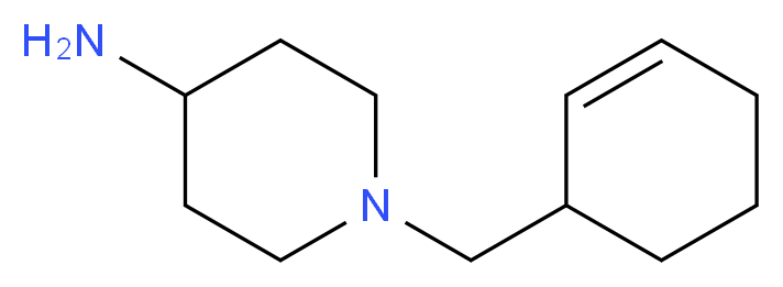 1-[(cyclohex-2-en-1-yl)methyl]piperidin-4-amine_分子结构_CAS_1369624-19-0